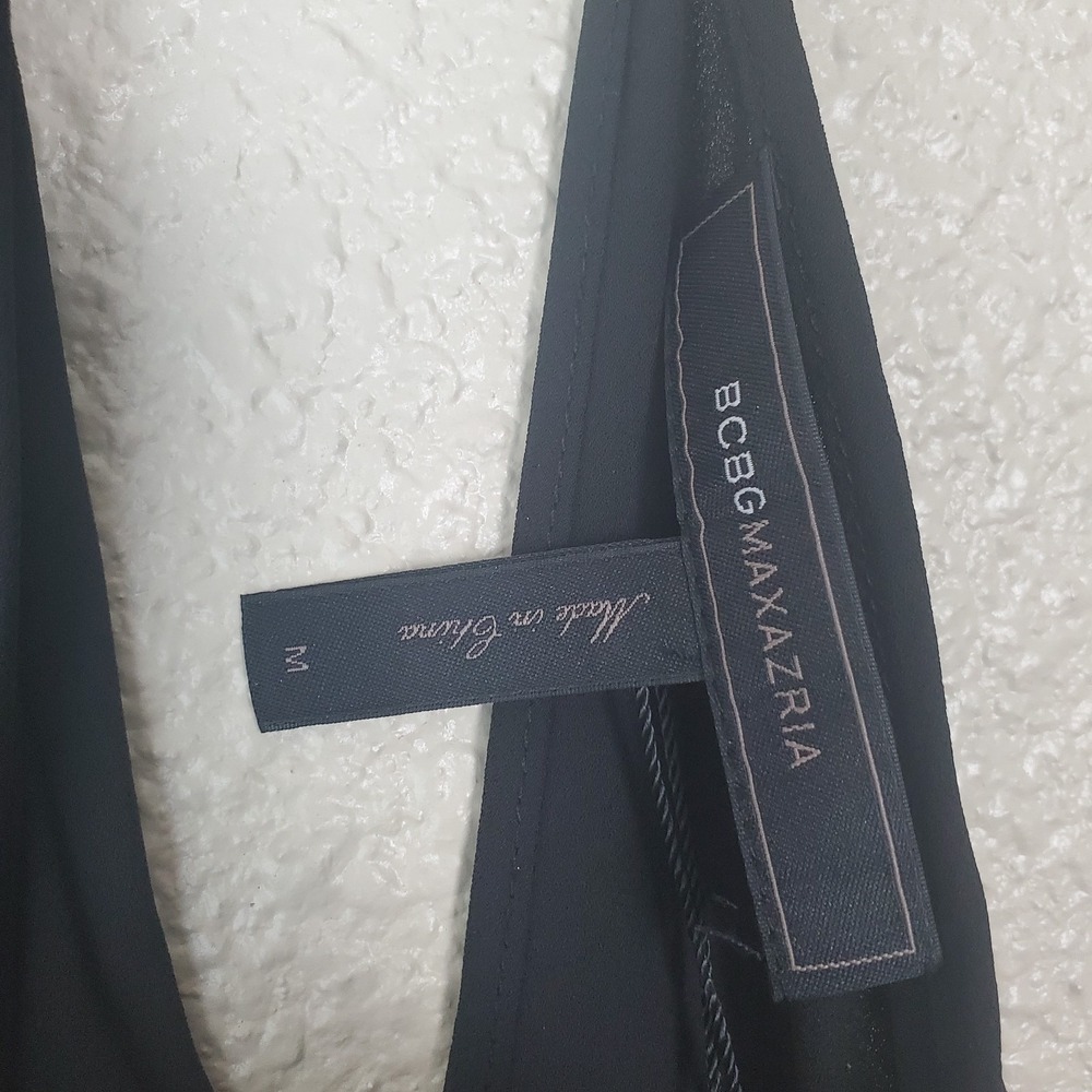 BCBG MAZAZRIA Danita dress for women size M black, lightweight with thin straps - Picture 16 of 16